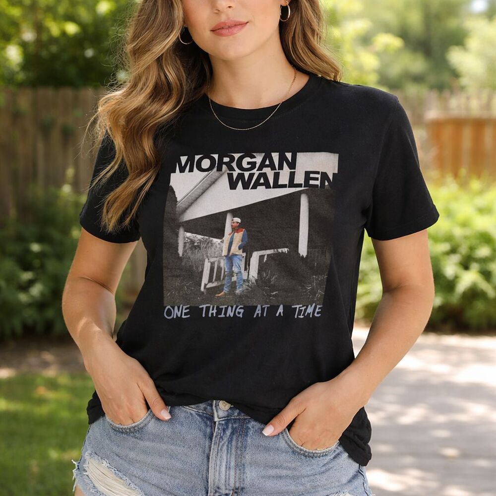 Morgan Wallen Country Tour One Thing At A Time T Shirt Women Small Black 2023